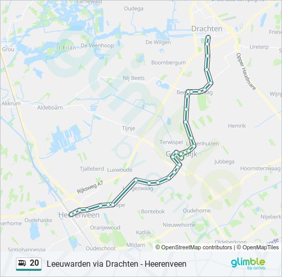 20 Route Schedules, Stops & Maps Heerenveen Via Gorredijk (Updated)