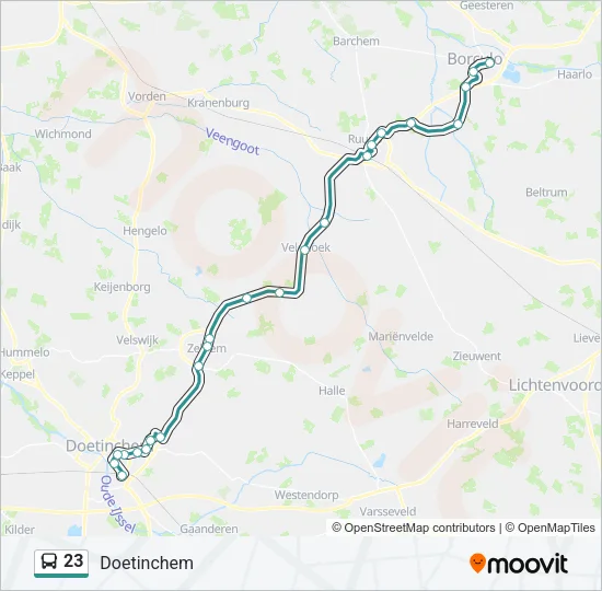 23 Bus Line Map