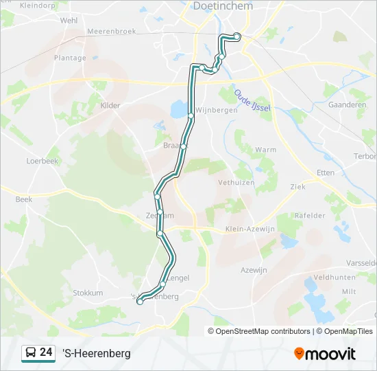 24 Bus Line Map