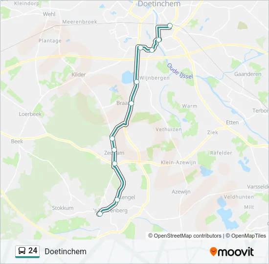 24 Bus Line Map