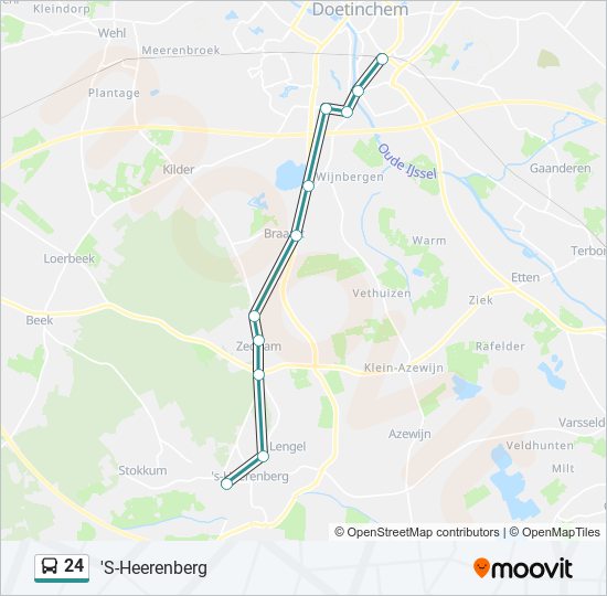ambulance Hijgend olie 24 Route: dienstregelingen, haltes en kaarten - 'S-Heerenberg (Bijgewerkt)