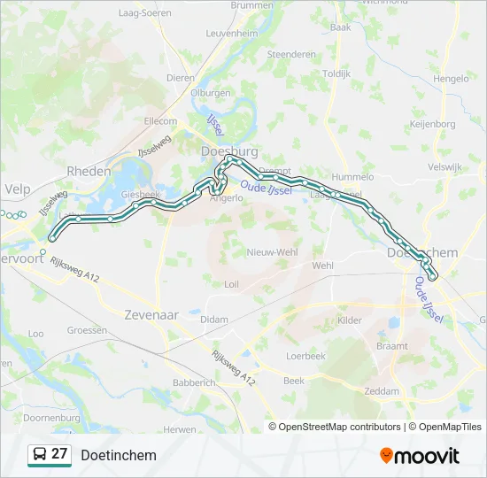 27 Bus Line Map