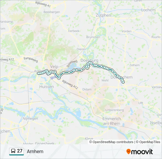 27 Bus Line Map