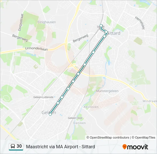30 Bus Line Map
