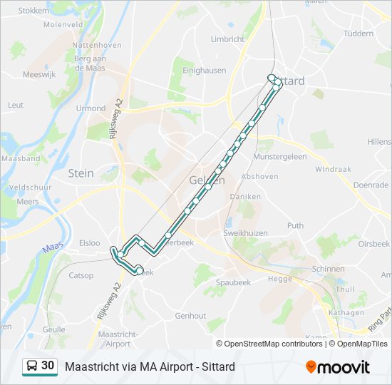 30 bus Line Map