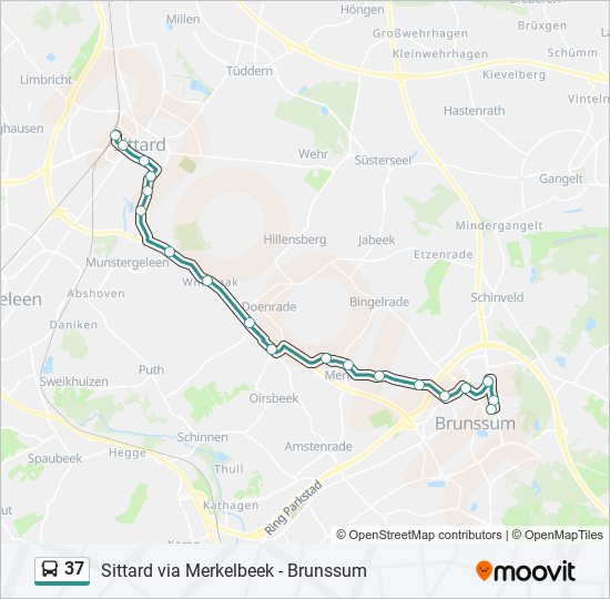 37 bus Line Map