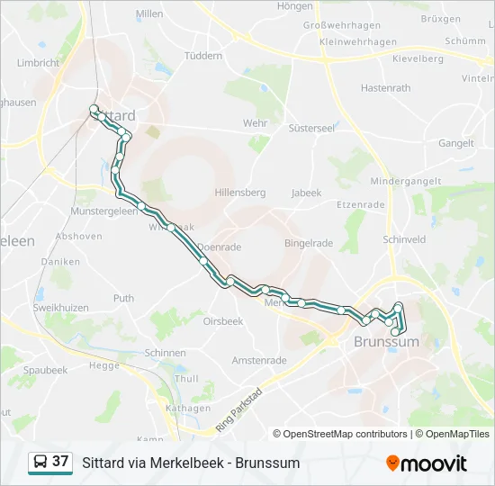 37 Bus Line Map