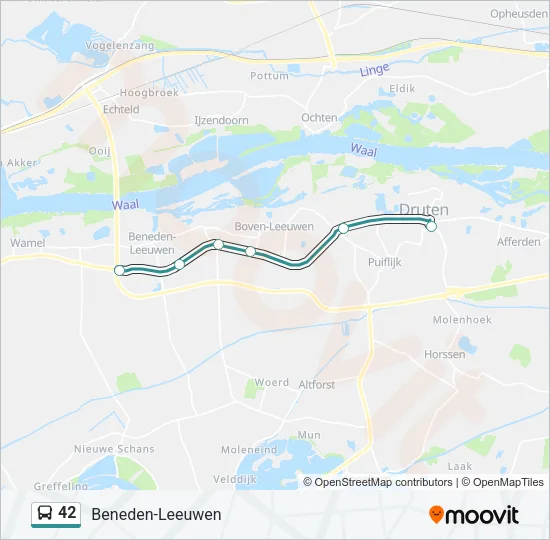42 Bus Line Map