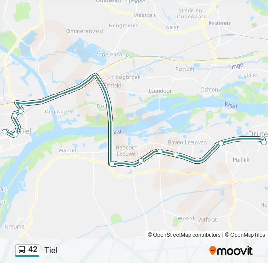 42 Bus Line Map