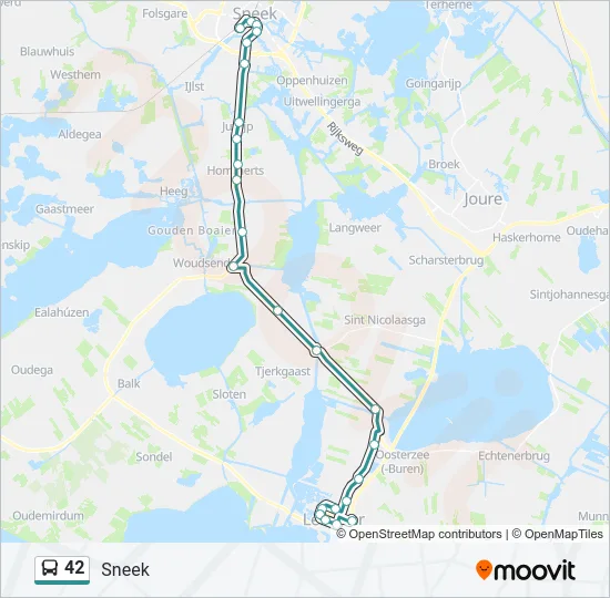 42 Bus Line Map