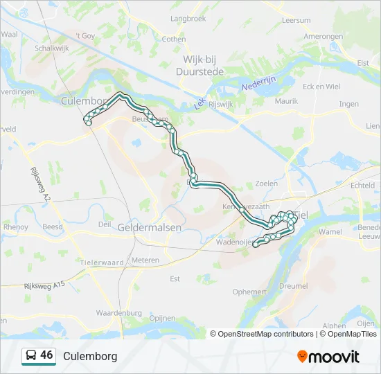 46 Bus Line Map