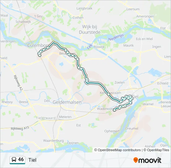 46 Bus Line Map