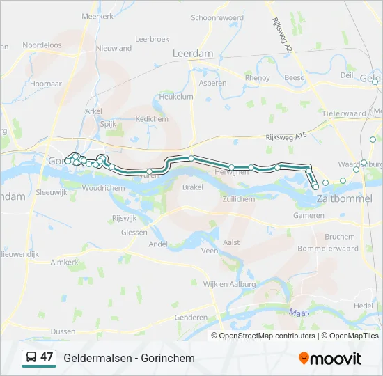 47 Bus Line Map