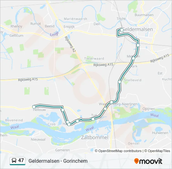 47 Bus Line Map