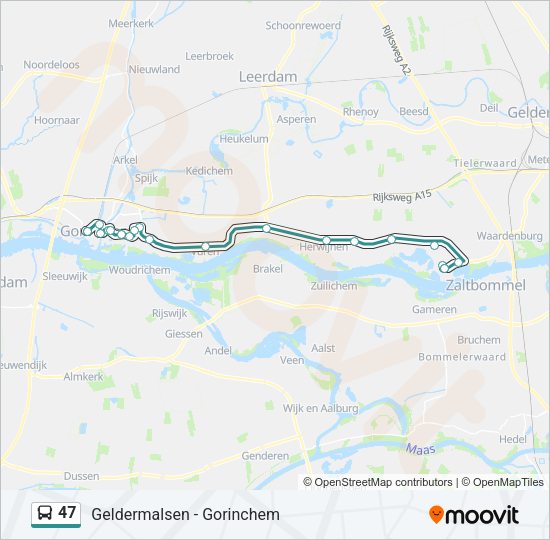47 Bus Line Map