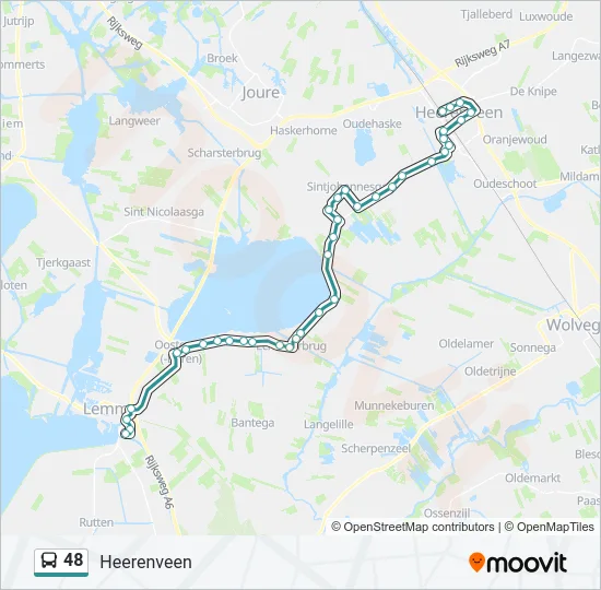 48 Bus Line Map