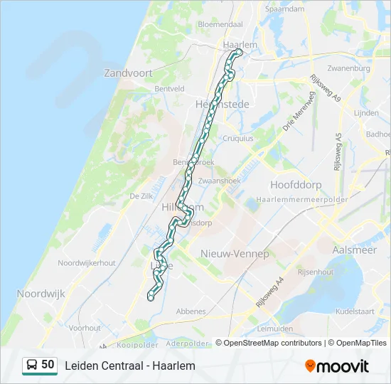 50 Bus Line Map