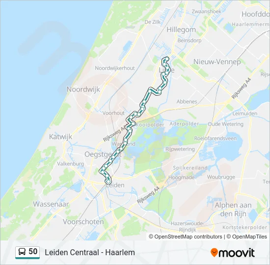 50 Bus Line Map