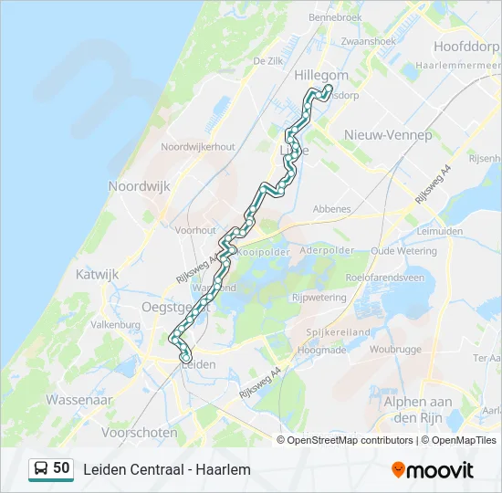 50 Bus Line Map