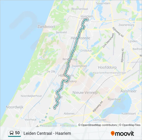 50 Bus Line Map