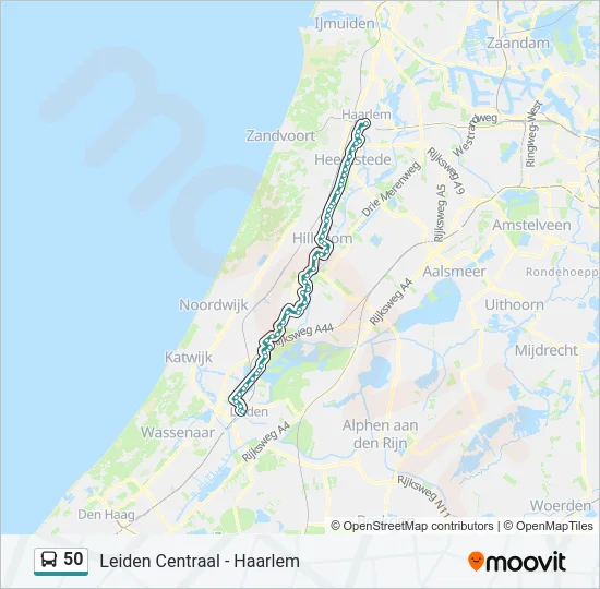 50 Bus Line Map
