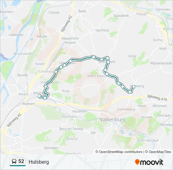 52 Bus Line Map