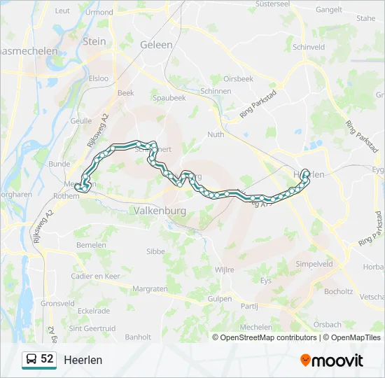 52 Bus Line Map