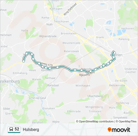 52 Bus Line Map