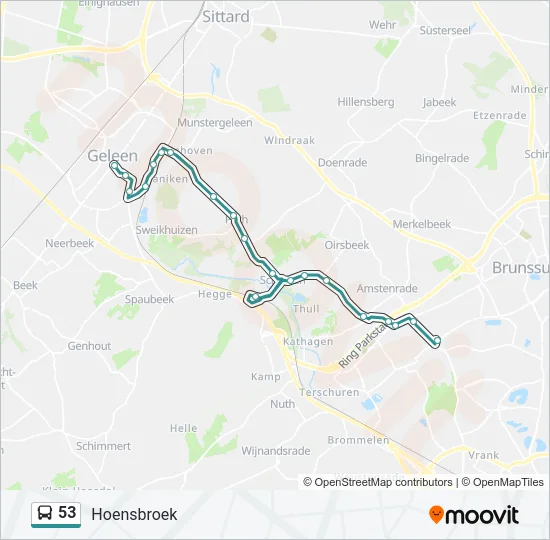 53 Bus Line Map