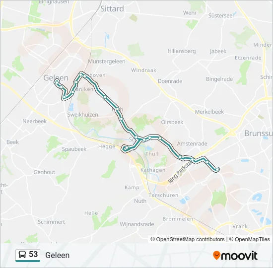 53 Bus Line Map