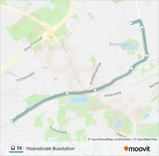 56 Bus Line Map