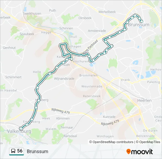 56 Bus Line Map