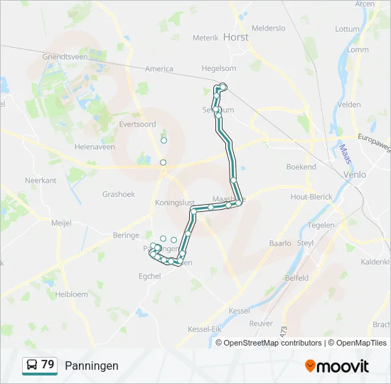 79 Bus Line Map