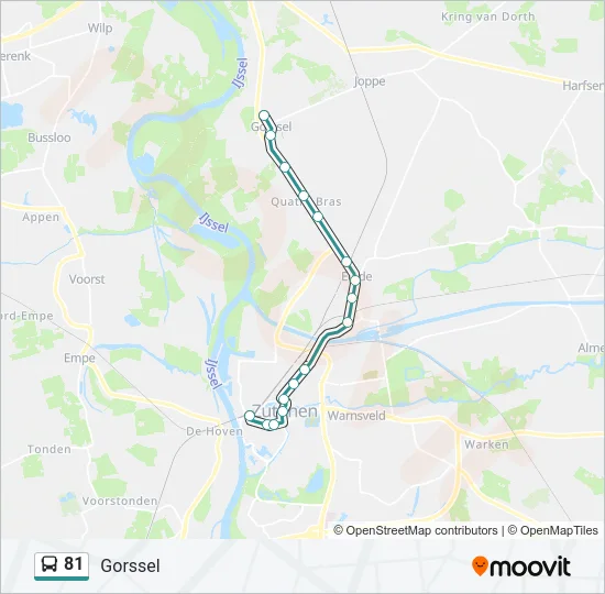 81 Bus Line Map