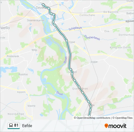 81 Bus Line Map