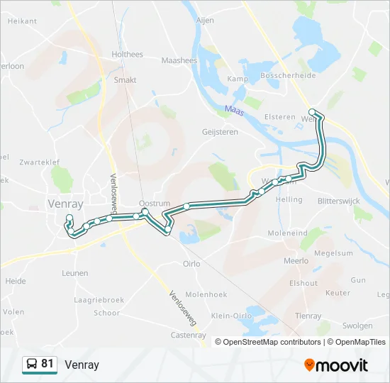 81 Bus Line Map