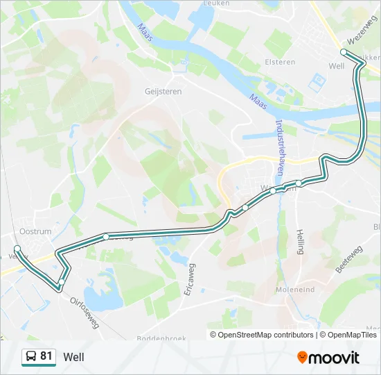 81 Bus Line Map