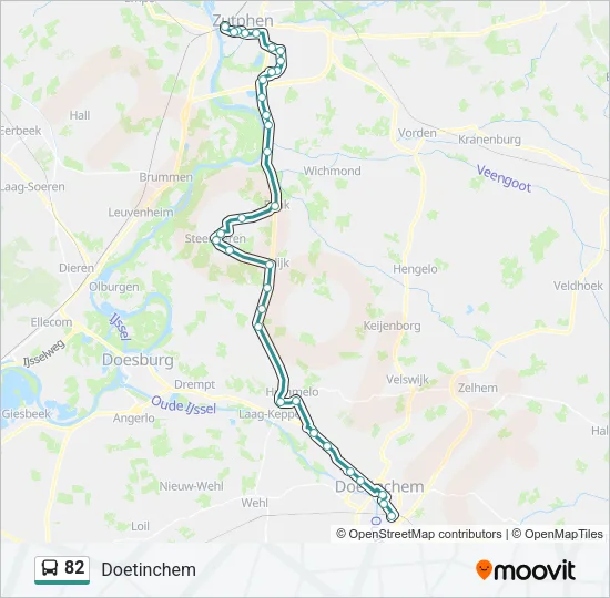 82 Bus Line Map