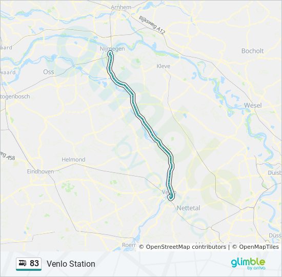 hack Afwijken Overblijvend 83 Route: dienstregelingen, haltes en kaarten - Venlo Station