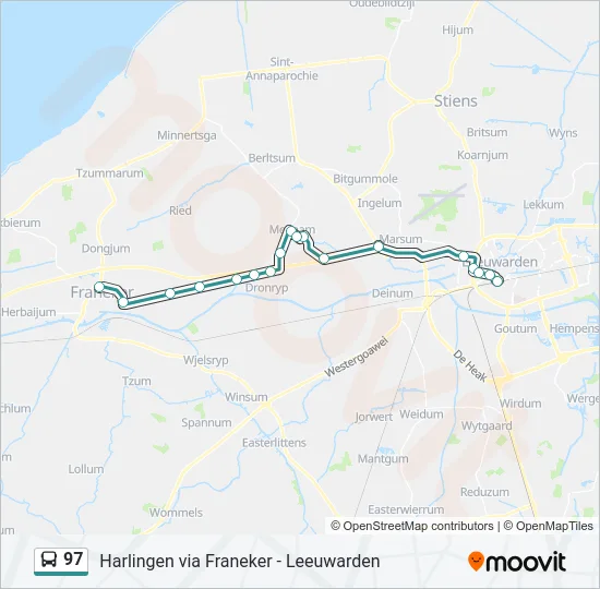 97 Bus Line Map