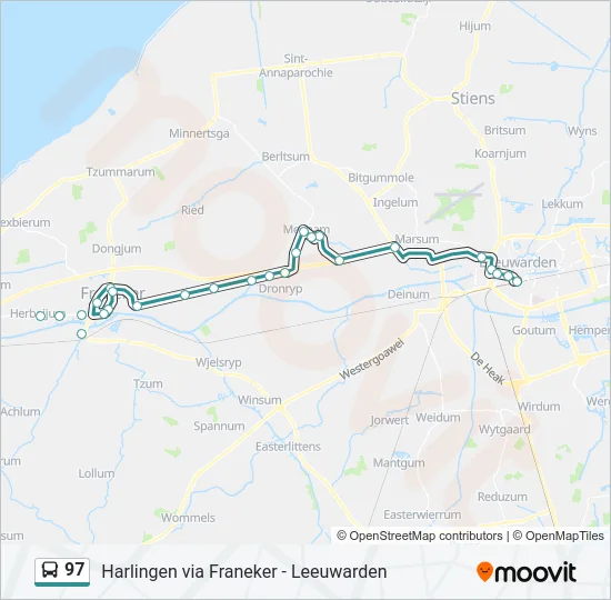 97 Bus Line Map