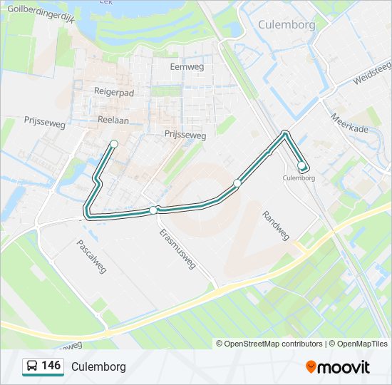 146 bus Line Map