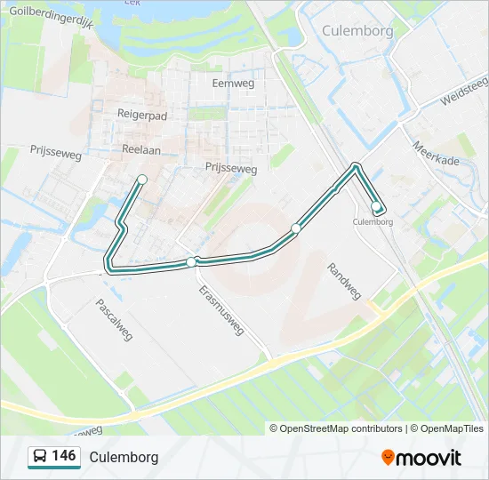 146 Bus Line Map