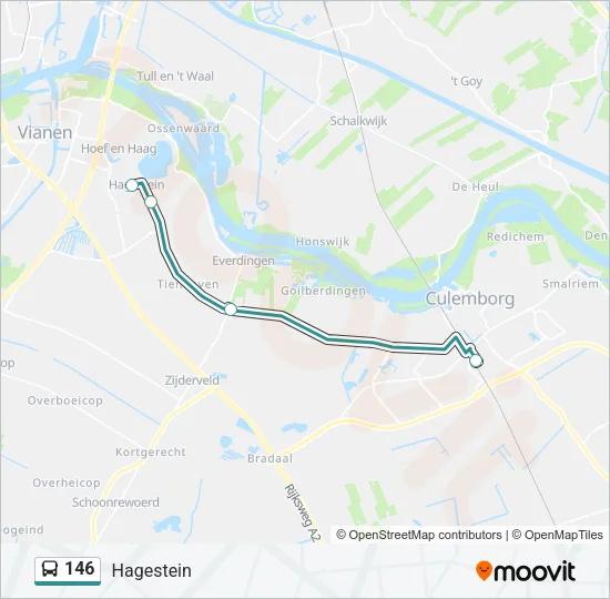 146 Bus Line Map
