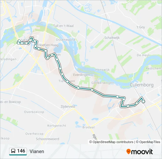 146 Bus Line Map