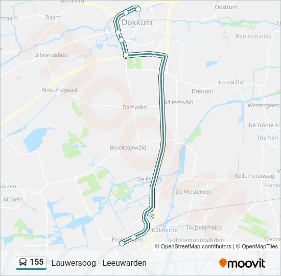 155 Bus Line Map