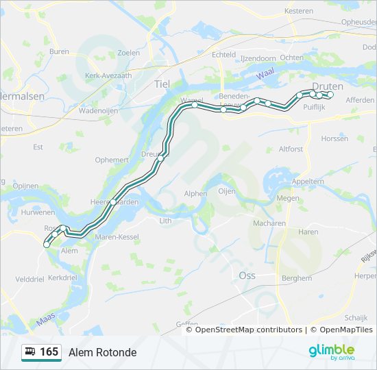 Bus 165 Route Map 165 Route: Schedules, Stops & Maps - Alem Rotonde (Updated)