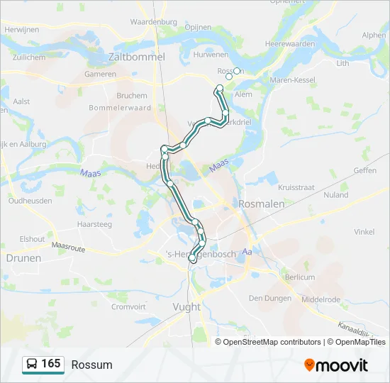 165 Bus Line Map