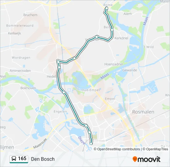 165 Bus Line Map