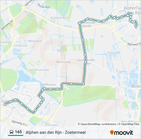 165 Bus Line Map